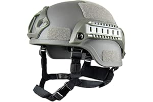 Jitong Casco Tattico Leggero Stile Militare Copricapo di Sicurezza per All'aperto Airsoft Paintball CS Game CQB Shooting