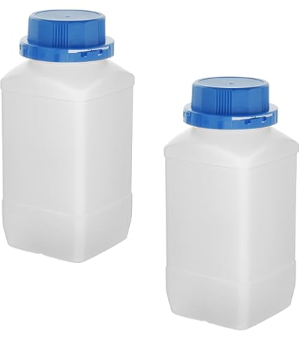 Bottiglie In Plastica HDPE 1000ml - Con Tappo A Vite Nero, 5 Pezzi, Etichette Incluse, Per Alimenti E Liquidi - Foto 12