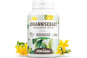 PLANÈTE AU NATUREL Johanniskraut – 250 mg – 200 Bio Kapseln | Pflanzlich, Natürlich & Schonend verarbeitet