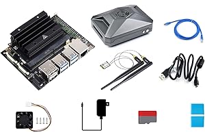 Waveshare JETSON-NANO-DEV-KIT-G, an Alternative Solution for Jetson Nano Developer Kit B01, with AC8265 dual-mode NIC, Jetson Nano Case (F), for Image Classification, Object Detection, Segmentation..