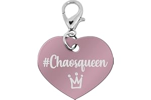 Soulhorse Pferdemarke, Glücksmarke, Trensenanhänger Chaosqueen Pferdemarke, Glücksmarke, Glücksbringer fürs Pferde, Ponys und Hunde, Glücksanhänger, Halfter Marke, Herzmarke