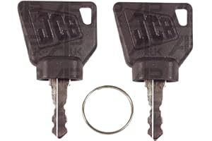APUK 2x Ignition switch Keys Replacement for JCB 3CX Moffett Manitou Mini Digger Excavator Plant