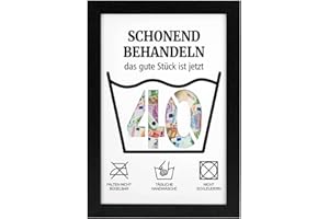 MorLuks Money Gifts Birthday 40, Picture Frame Money Gift, 40th Birthday Women & Men, Gentle Treat 40, Funny Money Gifts Packaging for Friends Family