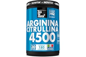 Arginina Citrullina Rock The Protein® 3000mg L arginina pura, 1500mg L citrullina malato, Preworkout Integratori Palestra Pump Resistenza Recupero Muscolare, Aminoacidi Semi Essenziali, 180 Compresse