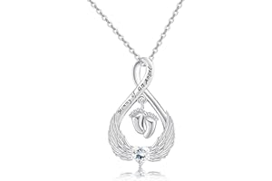 CUPENDA Fehlgeburt Halskette Fehlgeburt aus Sterlingsilber Geschenke für Mütter Säuglingsverlust Sympathie Geschenk für Mama Frauen