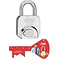 Link Hi-Tech-S67 Combination Hardened Padlock (Silver, Painted Finish) Get 1 Key Holder Free