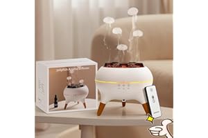 AZAZAZA Jellyfish Diffuser, 7 Colors LED Dancing jellyfish essential oil diffuser with Remote Control, 250ML Slient Jellyfish Aromatherapy Diffuser for home, Bedroom & Office, 4/8Timer, Auto Shut-Off