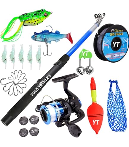 Shakespeare Alpha Reel Shakespeare Amphibian Spincast Combo Blue