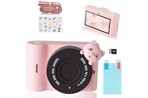 FINE LIFE PRO Aparat dla dzieci, ekran dotykowy 3,0", aparat cyfrowy 48 MP, 1080p, dla dzieci, WiFi i USB, z kartą SD 32 GB, prezent dla chłopców i dziewczynek