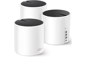 TP-Link Deco AX3000 WiFi 6 Mesh System(Deco X55) - Covers up to 6500 Sq.Ft., Replaces Wireless Router and Extender, 3 Gigabit ports per unit, supports Ethernet Backhaul (3-pack)