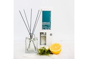 JAMES & CO FRAGRANCE James & Co No.3 Blue (Bergamot & Patchouli) 100ml Home Fragrance Reed Diffuser Set