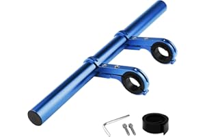 SAILUPXINYUAN DZOTMYN Bicycle Handlebar Extender, 11.8in Aluminum Alloy, Blue