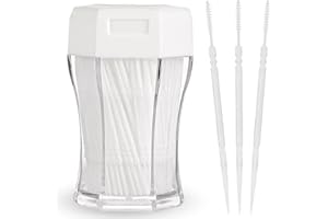 Ptwola 200 szt. szczoteczek 2 w 1, szczoteczki międzyzębowe, do zębów, przenośne, miękkie włosie nici, pielęgnacja dorosłych, dzieci, usuwa resztki jedzenia, narzędzie do czyszczenia między zębami