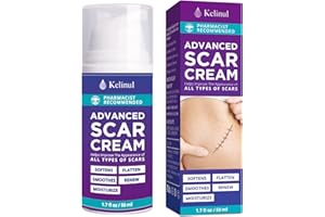 Kelinul Scar Cream-Advanced Silicone Gel for C-Section, Stretch Marks, Acne, Surgery, Effective both Old and New Scars- Advanced Post Supplies-Try Surgical Sheets-1.7 oz