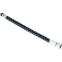 ZEFAL Schrader avec Adaptateur Presta vélo Raccord Flexible Pompe à Main Cyclisme Mixte Adulte, Noir, 15 cm