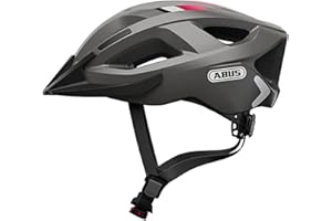 ABUS Aduro 2.0 Casco da città - Casco da bici a tutto tondo in design sportivo - Adatto al traffico cittadino - Per uomini e donne - Grigio, Taglia M