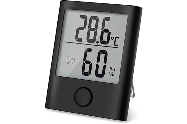 BALDR Hygromètre intérieur, thermomètre numérique intérieur pour contrôle climatique ambiant, haute précision pour chambre de bébé, salon, bureau