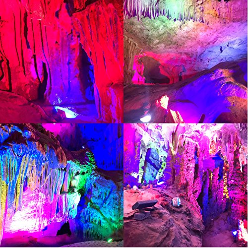 GLW 20W RGB Fluter mit Fernbedienung,Außenleuchten Wasserdicht IP65,Farbwechsel LED Flutlicht,4 Modi 16 Farben,Memory-Funktion LED Strahler,Garten Deko Beleuchtung,Gartenleuchte Projektor,Europäischer Stecker - 7