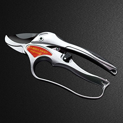 Gartenschere Ratchet Secateurs Primus Qualität Blades Landwirtschaftliche Heavy Duty Ergonomische Garten Hand Pruners Baumscheren - 7