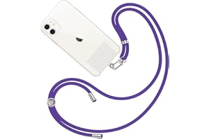 MARARDI Cordón Correa para Móvil Colgante Cinta con Parche de Plástico - Cadena Teléfono Universal Colgador para Cuello - Cuerda Funda Colgar Lanyard con Enganche Accesorios Llavero