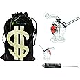 Newzenx® Oil Meth Crystal 3.5 Inch Skull/Devil Incl. Fancy Velvet Pouch & Pipe Cleaner