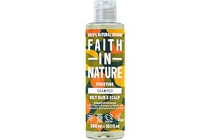 Faith In Nature 300ml Natural Grapefruit & Orange Shampoo, Invigorating, Vegan & Cruelty Free, No SLS or Parabens, For Normal to Oily Hair