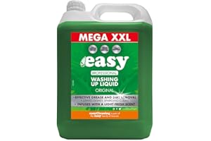 STAR FASHION GLOBAL LTD Easy Original Dish Washing Up Liquid Clean Scent Detergent Kitchen Soap Pack 5L - Savers Pack