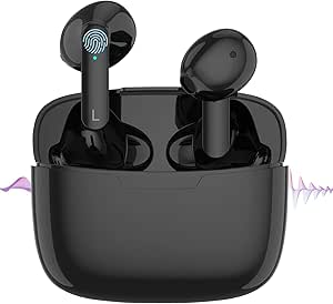 Ecouteurs Bluetooth5 1 Ecouteurs Sans Fil Bluetooth Avec Etui De Chargement Portable Mic Hd Integre Et Son 3d Stereo Ipx5 Etanche Adapte Pour Smartphone Apple Airpods Pro Android Amazon Fr High Tech