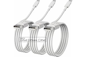 KITMINUN iPhone Charger Cable 1M, 3Pack Apple MFi Certified iphone Lightning to USB Cable 1Meter, Fast Charging Wire Apple Lead for iPhone 13/12/11 Pro/11/XS MAX/XR/8/7/6s/6/5S/SE iPad Original(3ft)