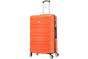SKYLARK LUGGAGE 29" Large Suitcase Check in Suitcase Super Lightweight 4 Wheel Dual Spinner ABS Hard Shell Luggage with Built in 3-Digit Combination Lock for 23kg 100 Litre