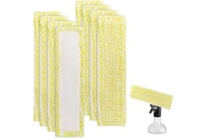 VEXRAN 8 Pièces Microfibre Lavette pour Kärcher WV Accessoires Kit, pour Kärcher WV2 WV5 WV6 Plus Premium Chiffons de Nettoyage, pour Nettoyeur Vitre Aspirateur de Fenêtre Lingette