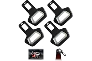 LAJUP 4 Pezzi Blocca Cintura Sicurezza Auto, Clip Per Cintura Di Sicurezza Per Auto, Disattiva Allarme Cintura Di Sicurezza Auto, Auto Fibbia Della Cintura Fermo Per Cintura Di Sicurezza