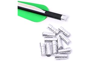 Lamehfyo Tir à l'arc Arbalète Flèche Encoches en Aluminium flèche Encoches Demi-Lune Encoches Chasse flèche Queues pour ID 6.2mm Arbalète flèche Arbre