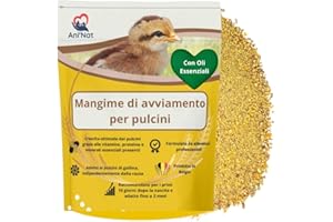 ANI'NAT NATURE ANIMALE AniNat Alimento starter per pulcini, Cibo 1 ° età con vitamine, proteine e minerali, oli essenziali. Adatto fin dalla nascita. (1,8 kg) (1800 grammi)