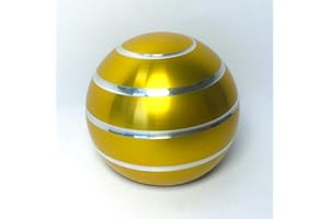 LESYKAWY Kinetic Schreibtischspielzeug, Metal Fidget Spinner Ball, Gyroskop mit optischer Täuschung für Erwachsene ADHS Anti-Angst Stressabbau, Gold