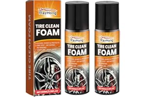 Eclare 2x100ml Car Wheel Cleaner, Rayhong Tire Clean Foam, Tyre Cleaner for Car Care