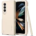 Spigen Thin Fit P designed for Samsung Galaxy Z Fold 4 case cover - Pearled Ivory (S-Pen NOT included)