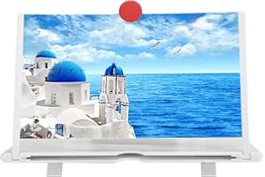 Oumij Bildschirmlupe für Smartphone 3D HD Filme Verstärker Projektor Handy-Bildschirmvergrößerer Mobiltelefon Projektionsfläche mit 3D-Lupe für Filme, Videos und Spiele
