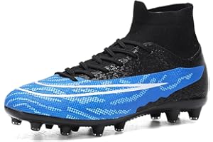 LECYGNB Boys Football Boots Astro Turf Trainers Kids Soccer Shoes Athletics Sport Shoes Professional Spikes Football Competition Shoes Teenager Indoor Outdoor Sneakers Unisex