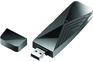 D-Link Adattatore Wi-Fi 6 DWA-X1850 AX1800, 802.11ax, doppia banda 2,4/5 GHz, 1200 Mbps ad alta velocità, OFDMA, MU-MIMO, WPA3, supporta Windows 10