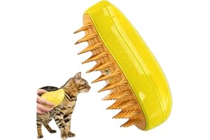 YOUANY Cat Steamy Brush, spazzola a vapore per gatti, spazzola a vapore per gatti, spazzola per gatti per la sostituzione del pelo, spazzola per gatti autopulente (Verde)