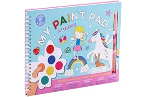 Floss & Rock Children's Arts & Crafts Drawing Set, Creative Supplies, Boys & Girls Paint Palette with Brush Learning Pack, Ages 3+