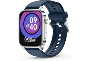 SOUYIE Smart Watch, Infrared True Blood Oxygen Monitor, 1.91" HD Smartwatch for Men with Heart Rate, Blood Pressure, Sleep Monitor, IP68 Waterproof Fitness Tracker Compatible with Android iOS iPhone Blue