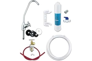 Finerfilters Classic Undersink Drinking Water Filter Kit System Including Tap and Accessories - Enjoy Crystal Clear, Great Tasting and Smelling Water On Tap 24/7 (Bobble Foot Tap)