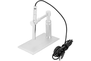 NIIYEN Digitalmikroskop, Metallstiftmikroskop Endoskop USB-Anschluss, USB Digitalmikroskop Lupe Kameraständer Webcam Lupe Lupe