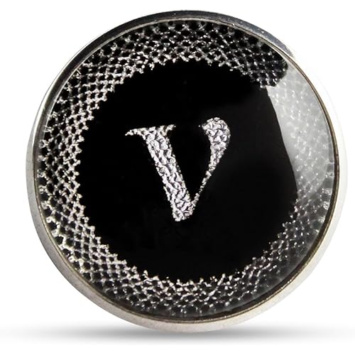 Kavove Black Colored Alphabet Lapel Pin