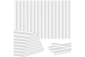 Ainiv 50 Pack Hot Glue Sticks, Clear Hot Melt Adhesive Sticks No Smell Fast Dry Suitable for DIY Art, Craft Sealing, Hobbies, Restoration, Holiday Decorationn - 11mm x 200mm (0.43" x 7.87")