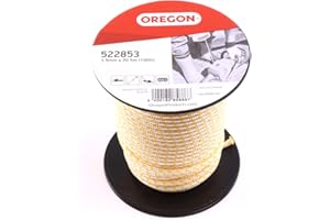 Oregon Starterseil, Durchmessser 3,5 mm x 30,5 m Rollenlänge, für Kettensägen, Freischneider & Motorsensen, Polyamidkern, Öl- und Benzinbeständig (522853)