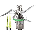 Italdos Gruppo Coltelli Lame compatibile per Vorwerk Thermomix Bimby TM5 TM 5 in Acciaio Inox con Spazzolini Multiuso