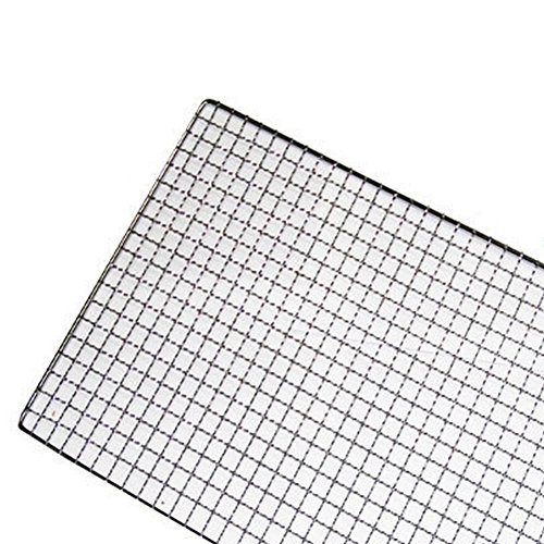 2x Demarkt Grillroste Fischbräter Fischgrillzange Eisendraht Silber 44*26cm - 3